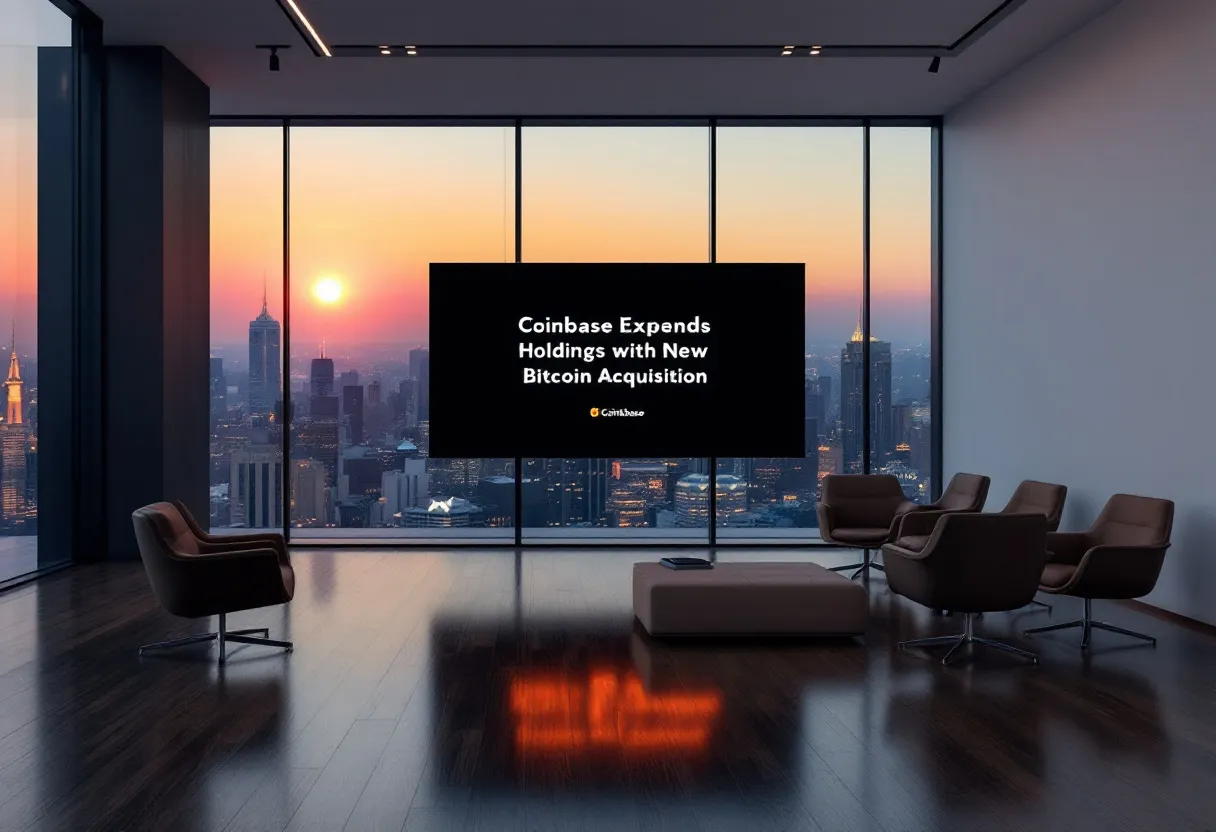 Coinbase Expands Holdings with New Bitcoin Acquisition